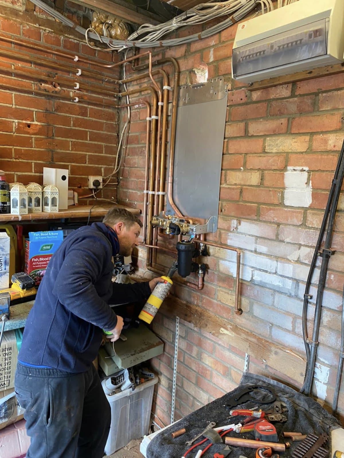 Pipework going in