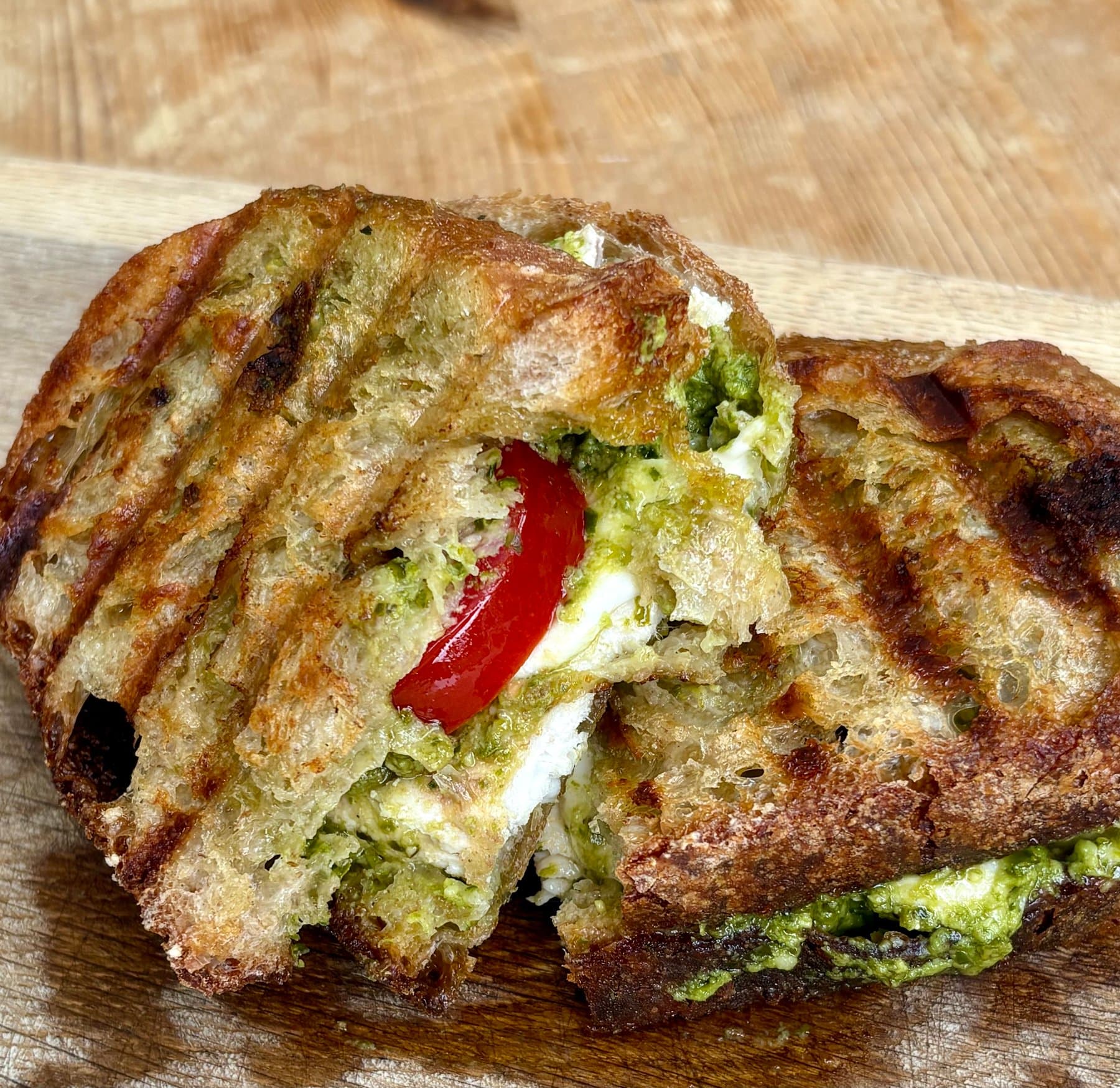 The pesto toastie