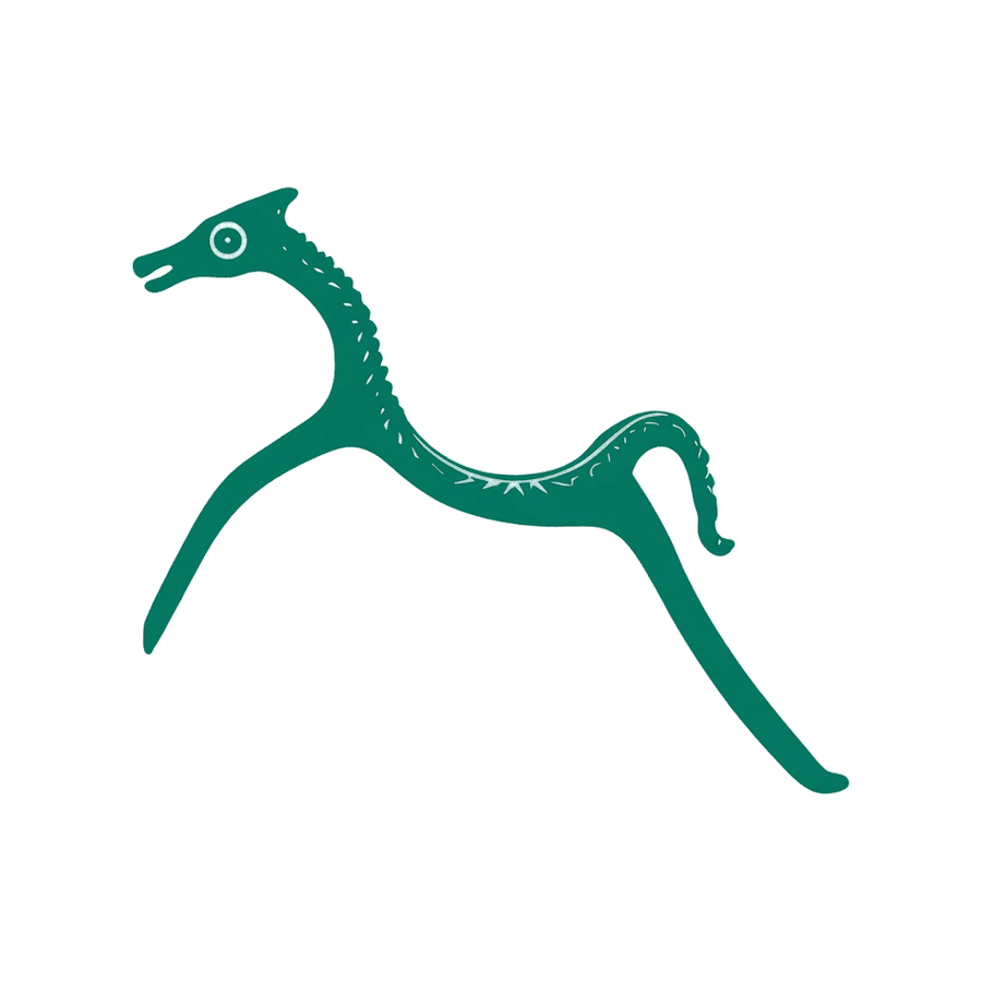 Sustainable Silchester logo, a leaping green horse