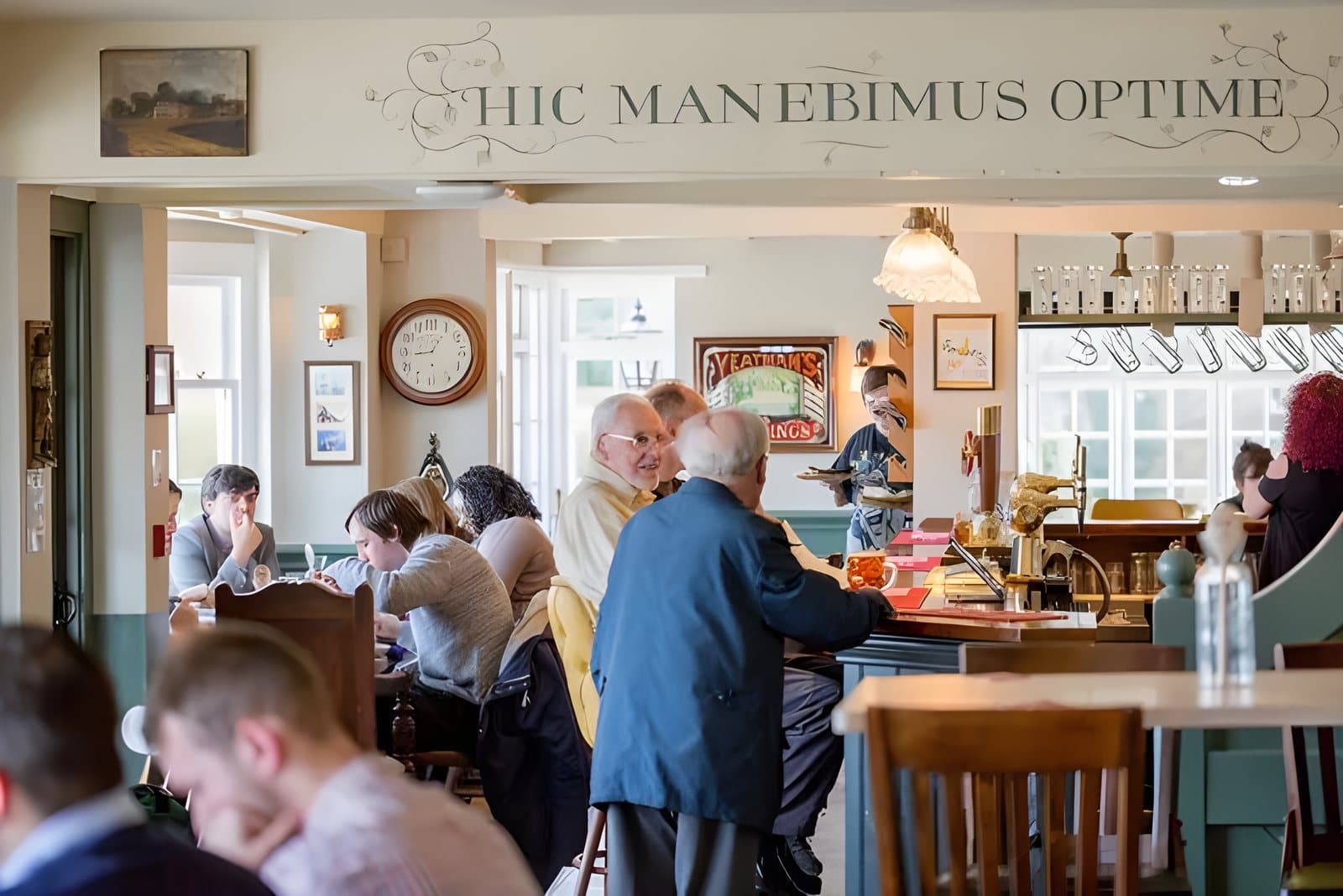 The bar at lunchtime