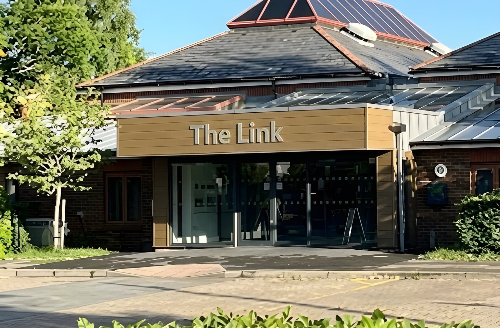The entrance to The Link